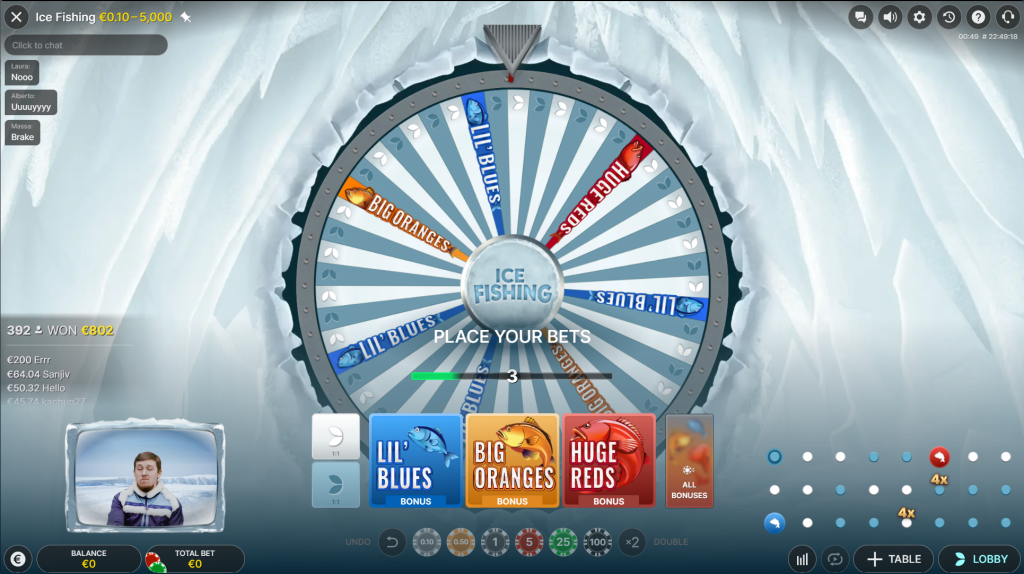 gioco di pesca sul ghiaccio